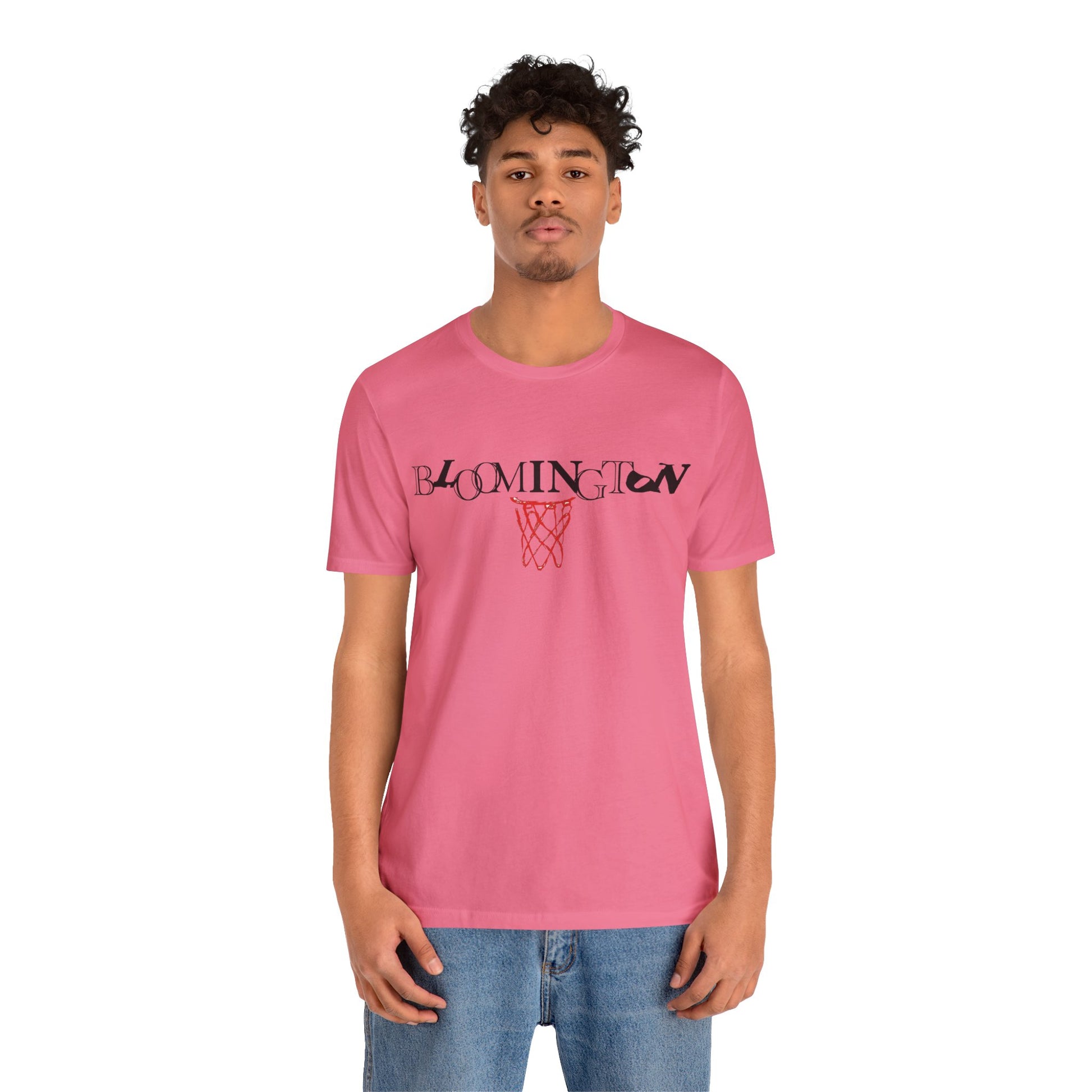 Bloomington Type with Basketball Net Tee