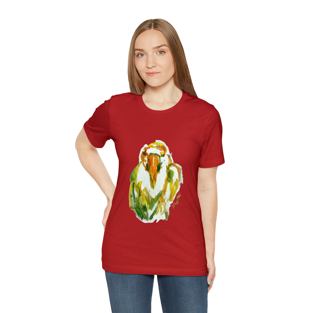 BIRD Watercolor Painting T Shirt with H&B Logo on Back