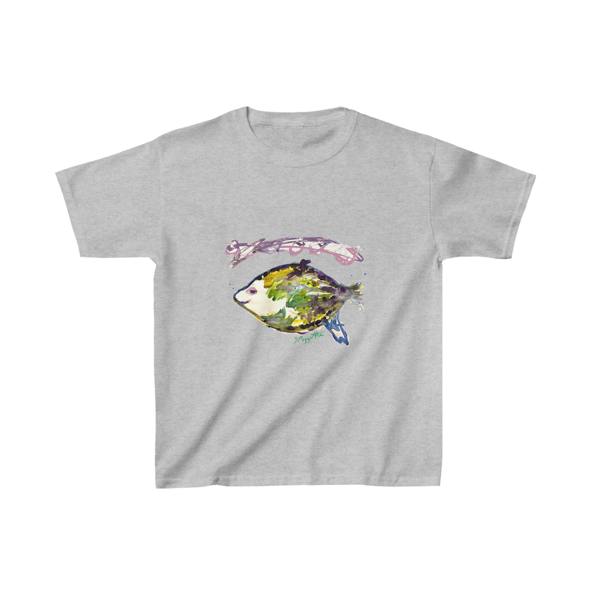 Watercolor Style Fish Youth Tee