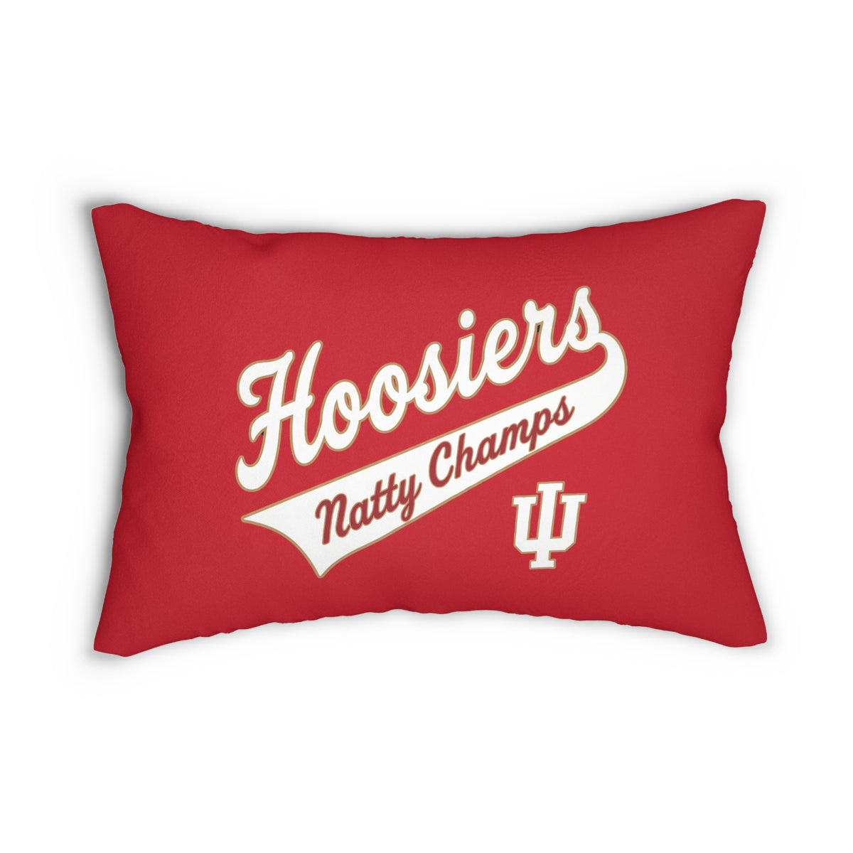 Hoosiers Natty Champs Lumbar Pillow — Indiana University Red Decorative Pillow