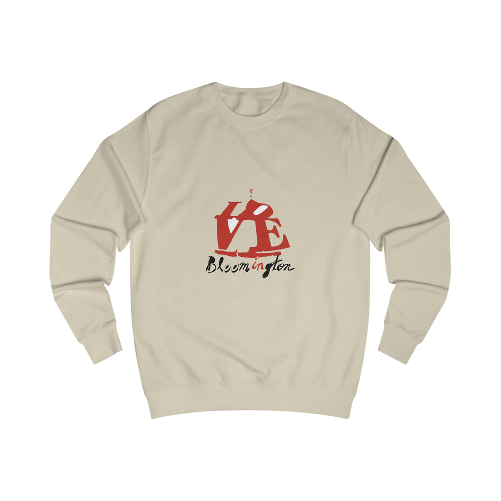 LOVE Bloomington on Men's Sweatshirt