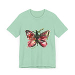 BUTTERFLY Watercolor Painting on T Shirt