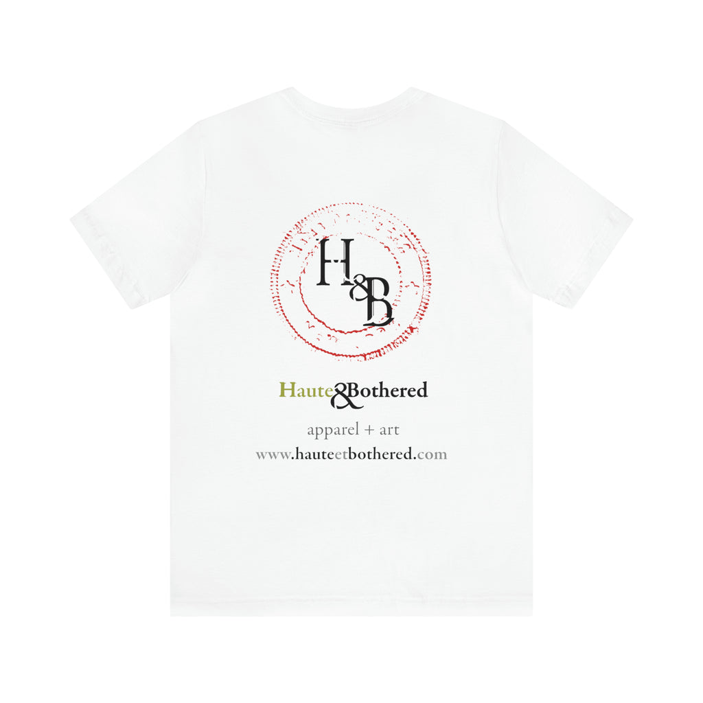 BIRD Watercolor Painting T Shirt with H&B Logo on Back