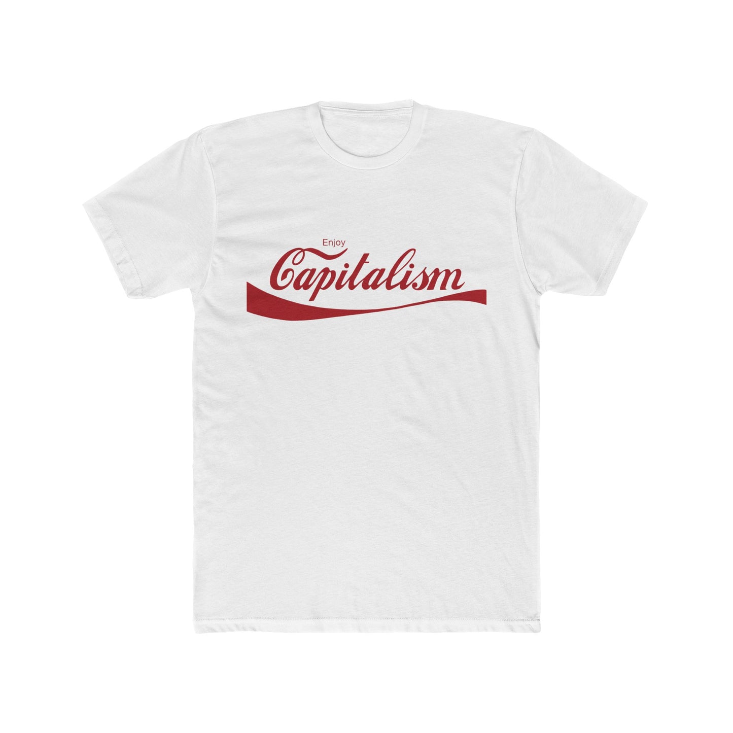 ENOY CAPITALISM Men's Cotton Crew Tee