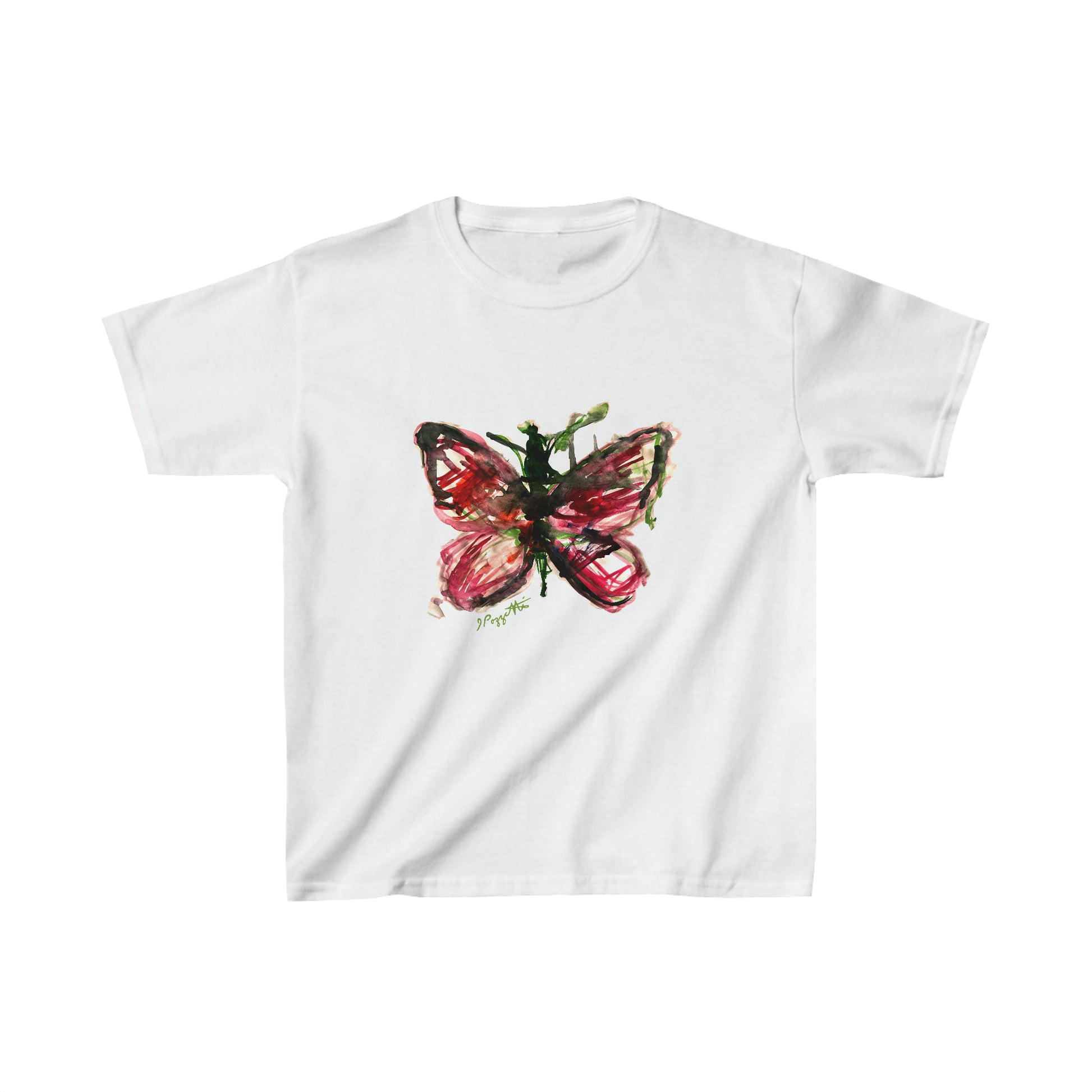 Watercolor Style Butterfly Youth Tee