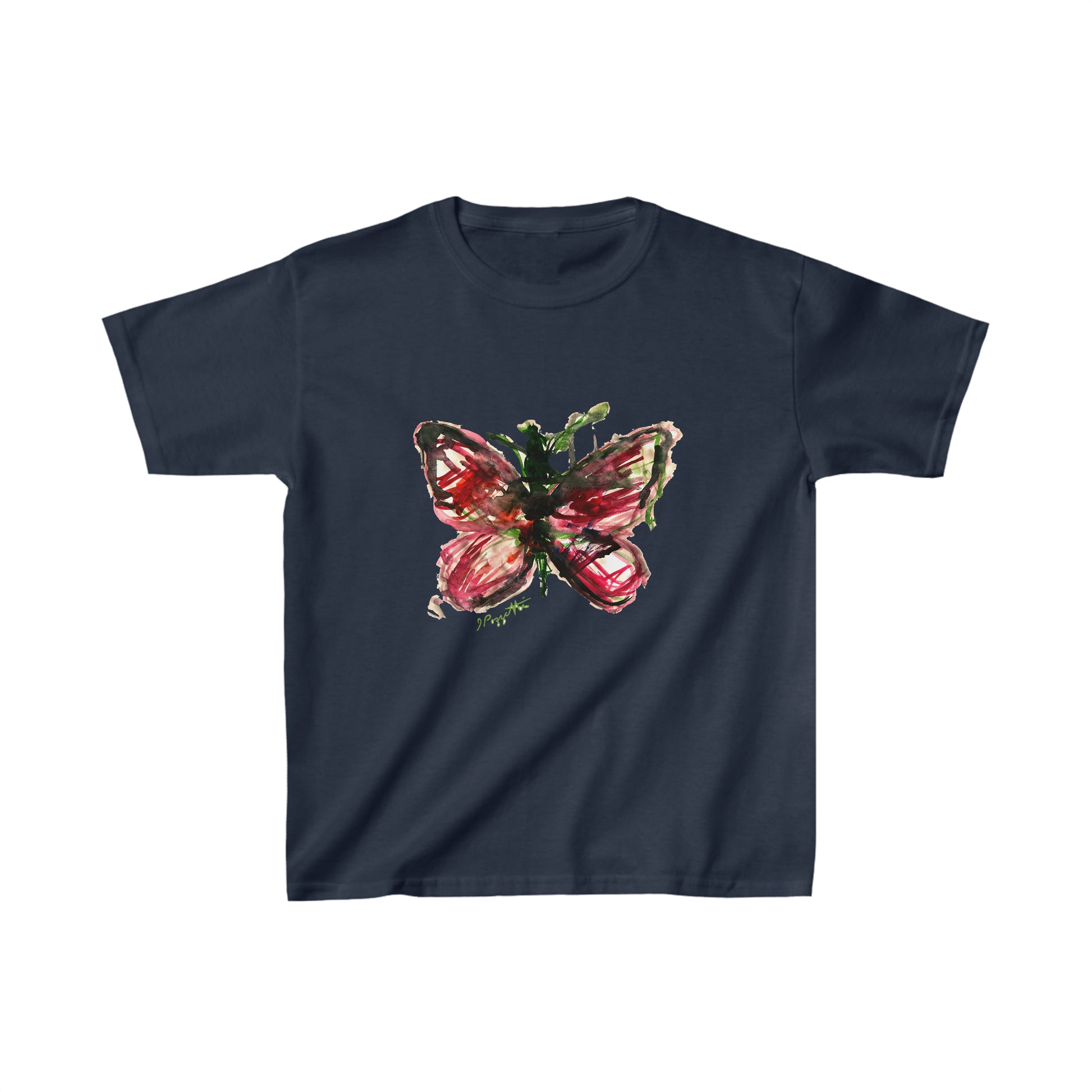 Watercolor Style Butterfly Youth Tee
