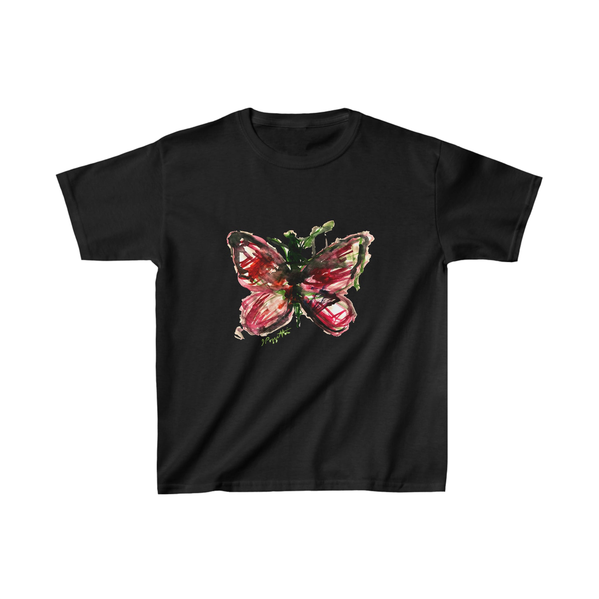Watercolor Style Butterfly Youth Tee
