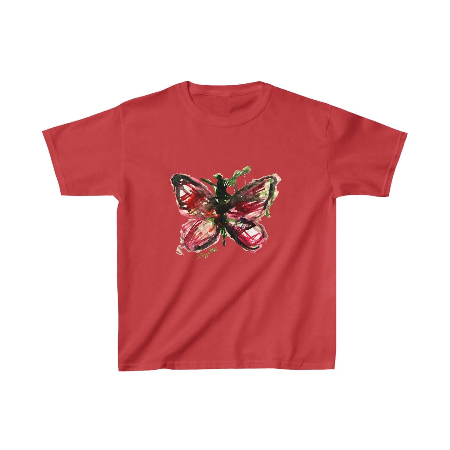 Watercolor Style Butterfly Youth Tee