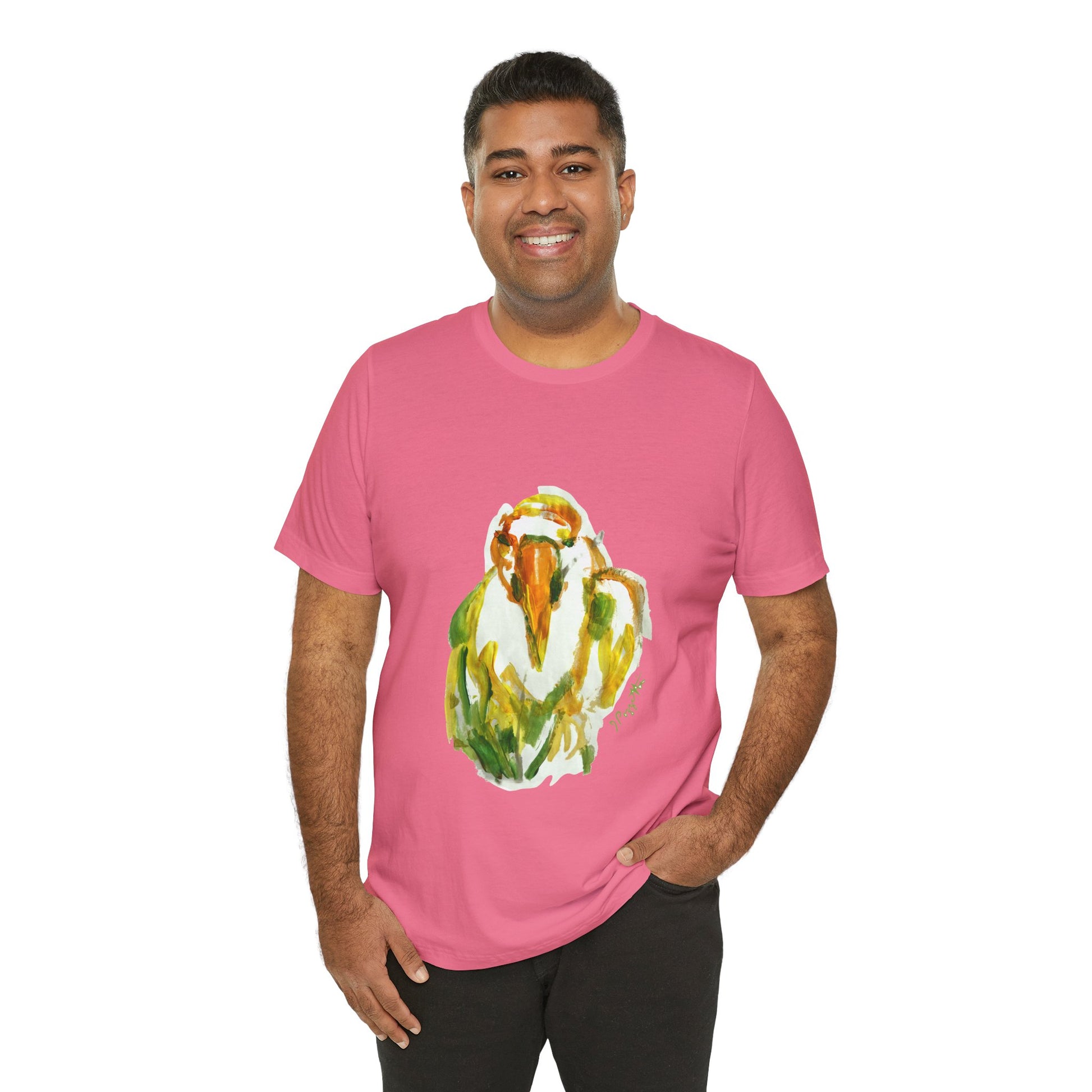 BIRD Watercolor Painting on T Shirt