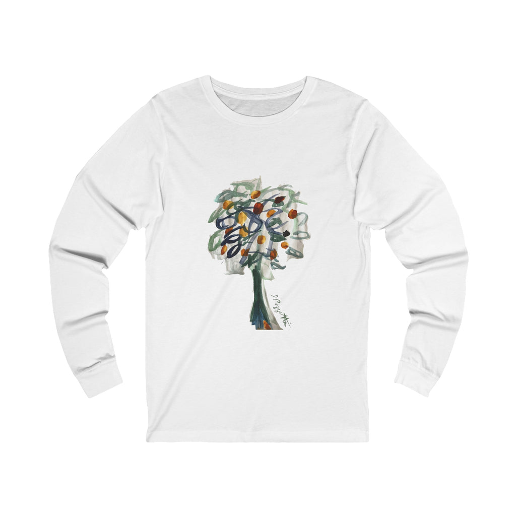 Tree (Watercolor) on Unisex Long Sleeve Tee