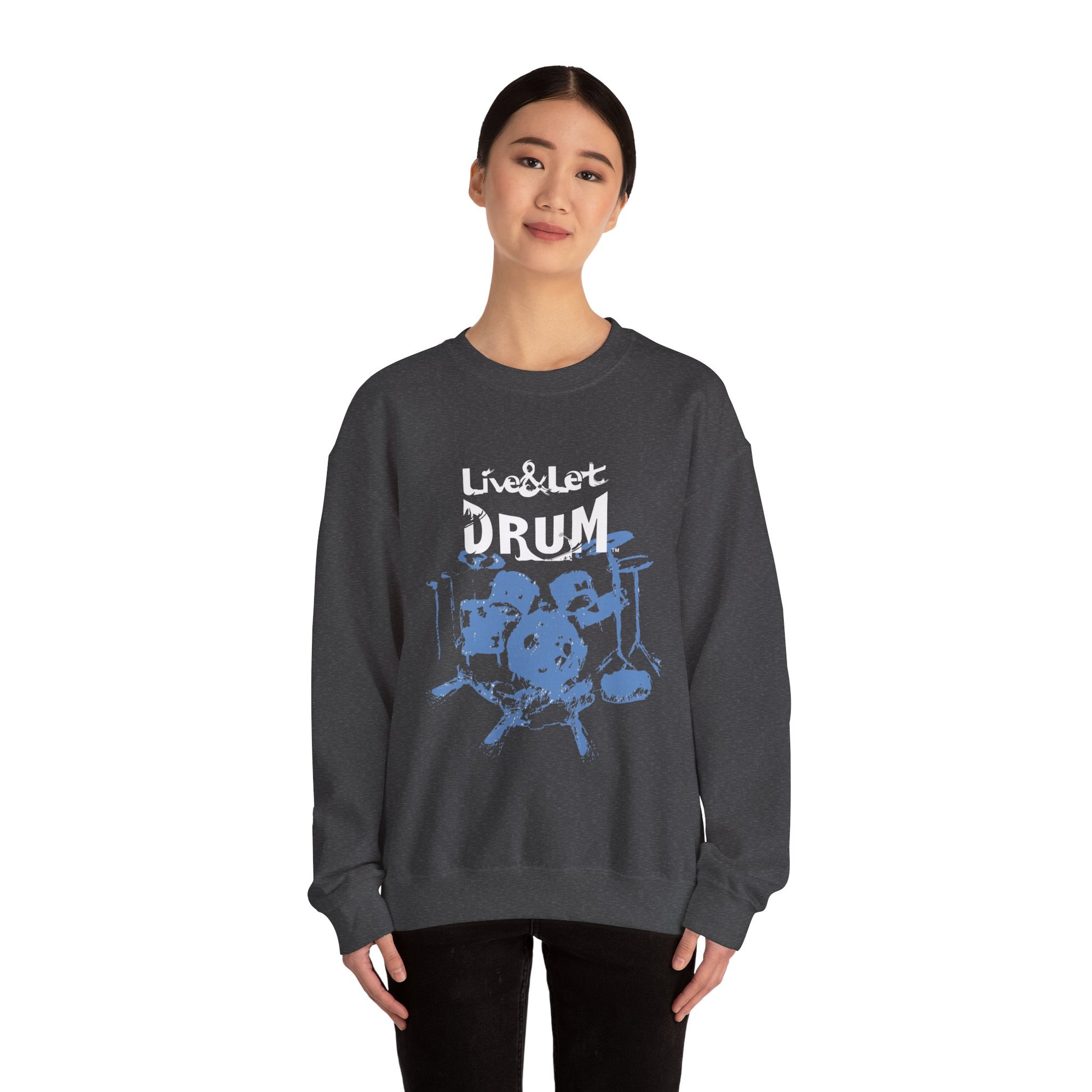 Live & Let DRUM™ UNISEX Heavy Blend™ Crewneck Sweatshirt