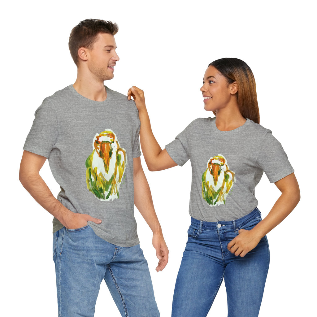 BIRD Watercolor Painting on T Shirt
