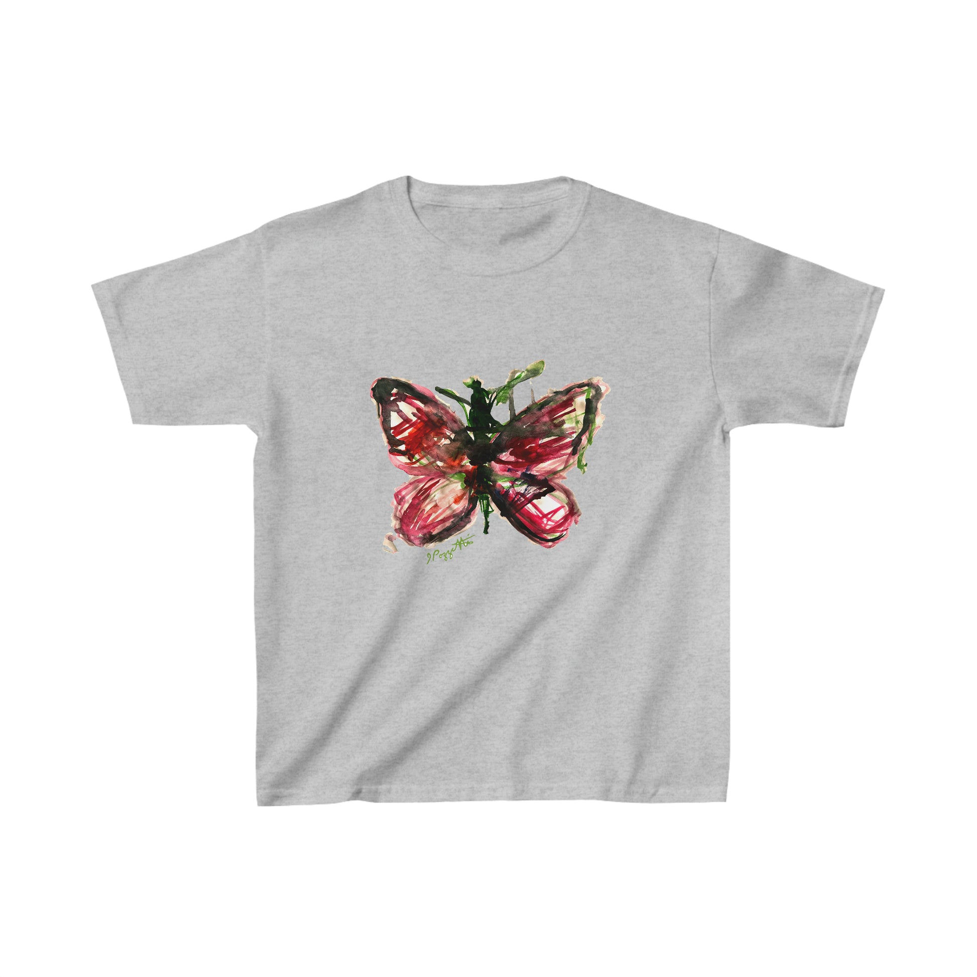 Watercolor Style Butterfly Youth Tee