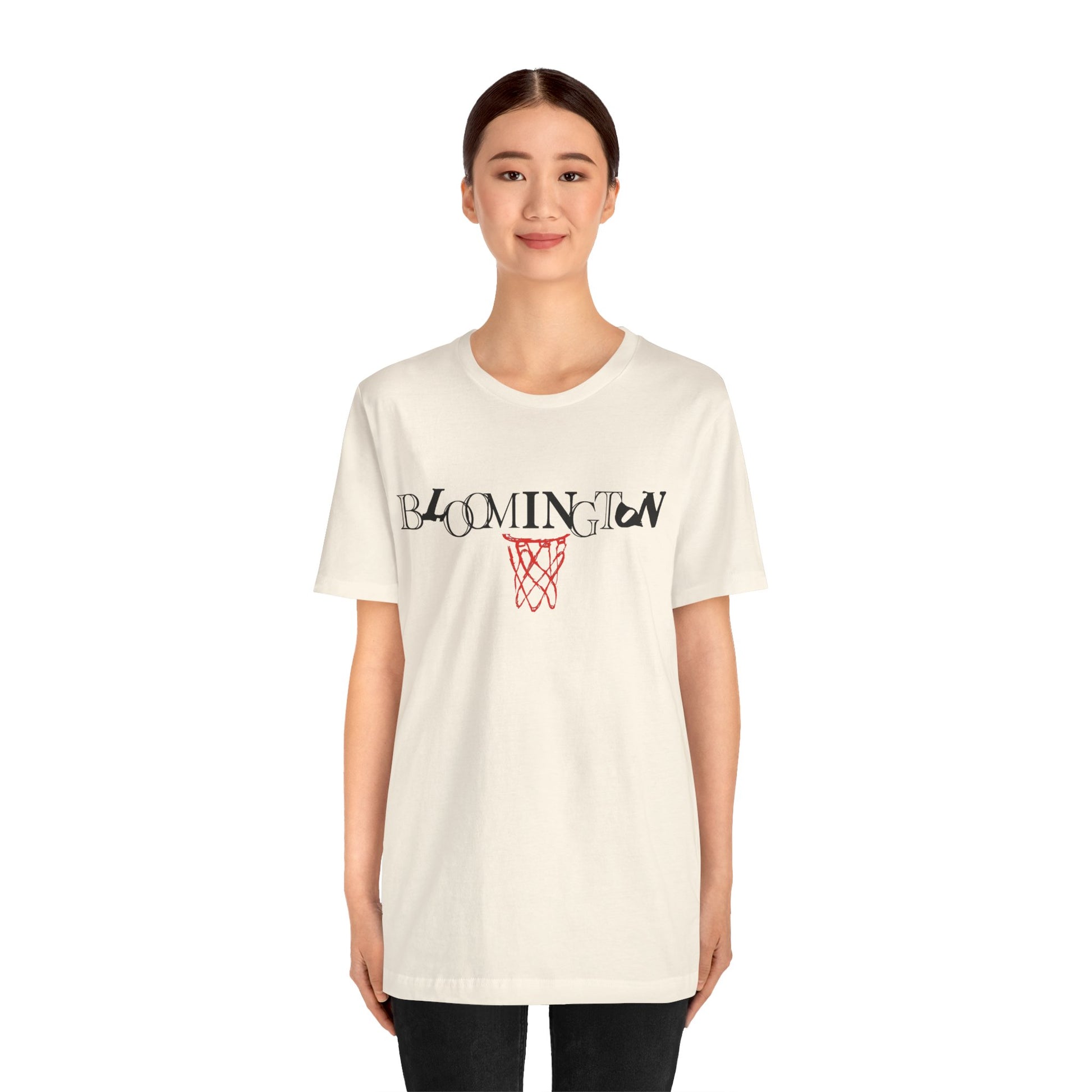 Bloomington Type with Basketball Net Tee