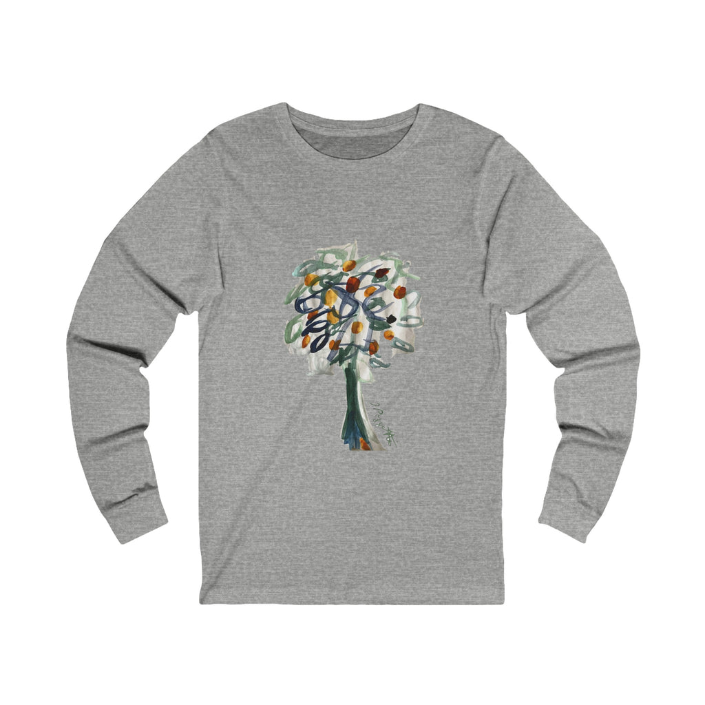Tree (Watercolor) on Unisex Long Sleeve Tee