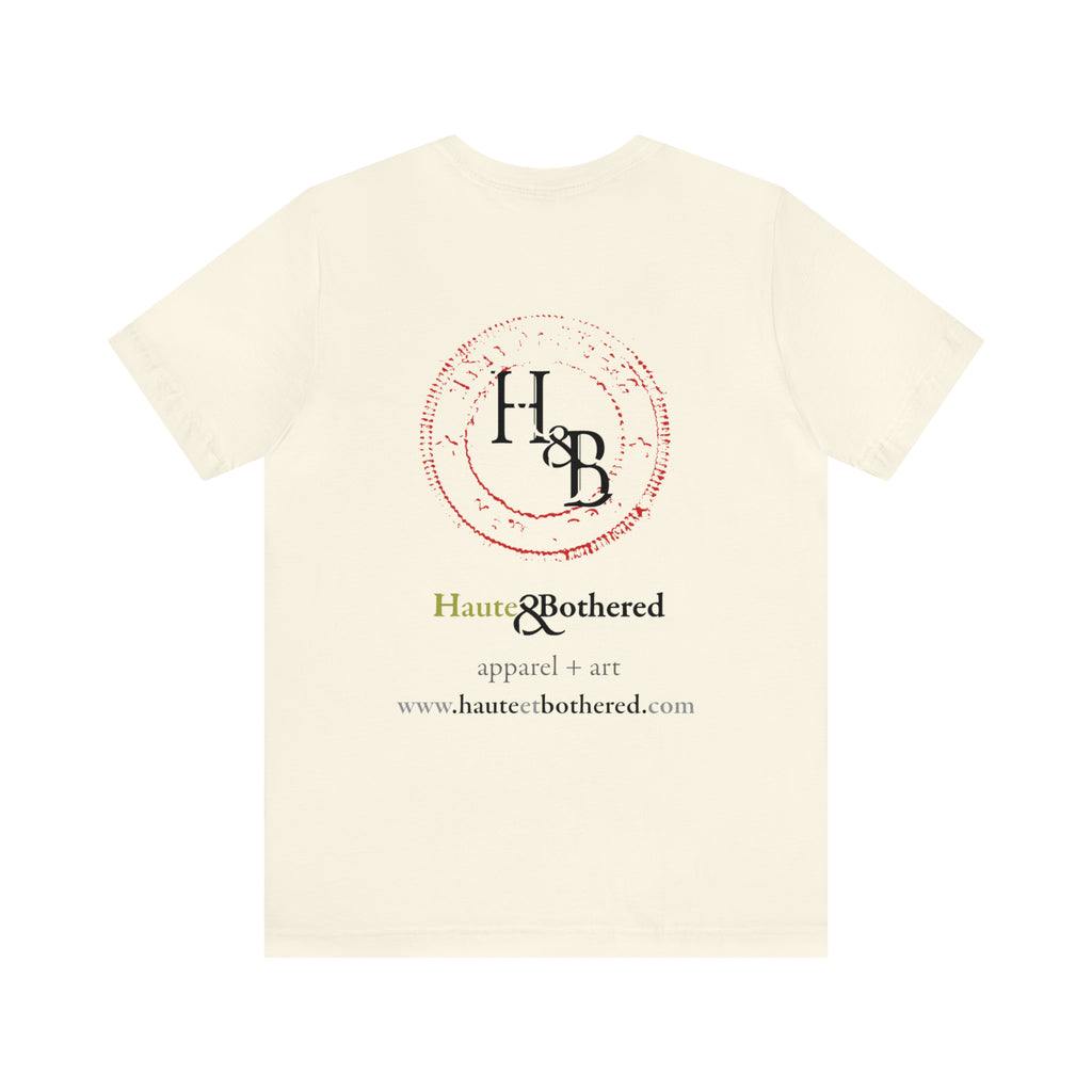 BIRD Watercolor Painting T Shirt with H&B Logo on Back
