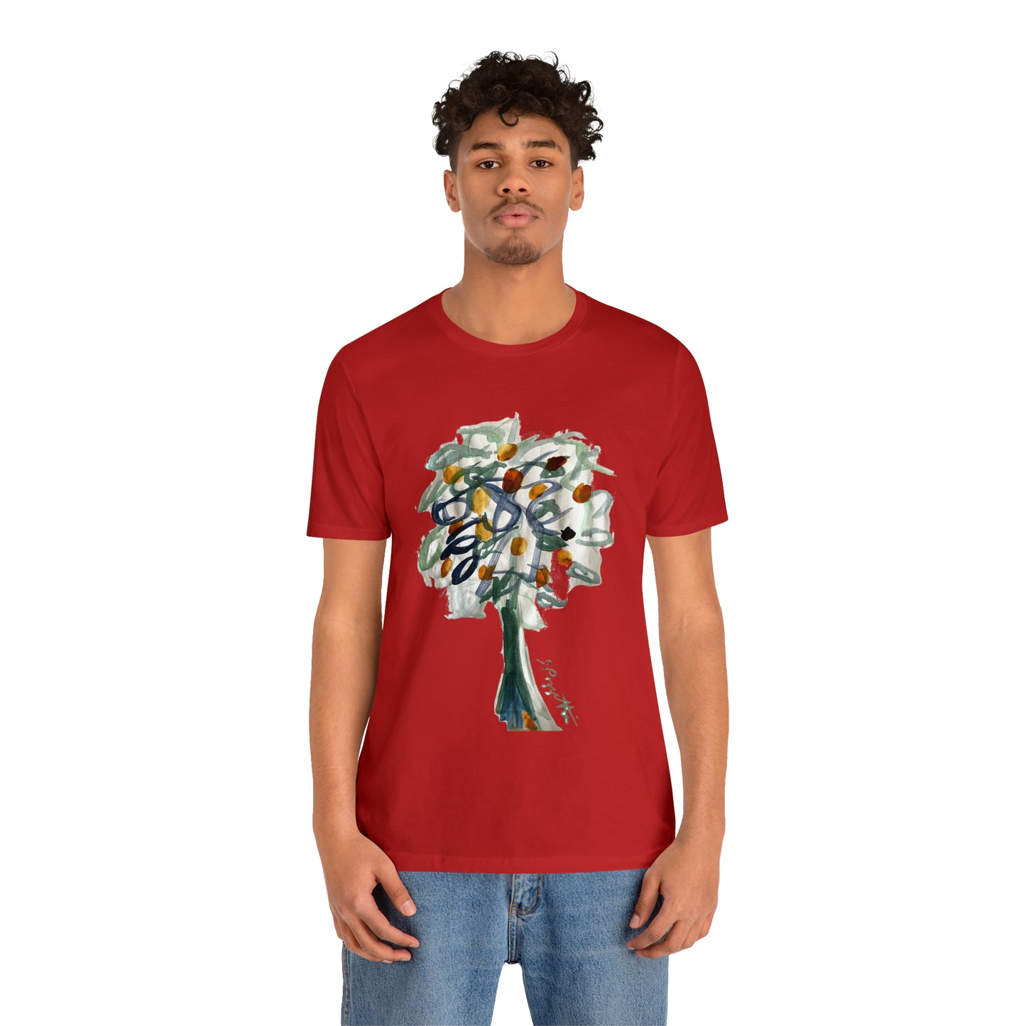 TREE Watercolor Painting on T Shirt