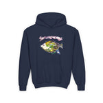 Watercolor FISH on Youth Heavy Blend Hooded Sweatshirt