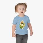 Infant Cotton Jersey Tee with Bird Watercolor