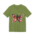 BUTTERFLY Watercolor Painting on T Shirt