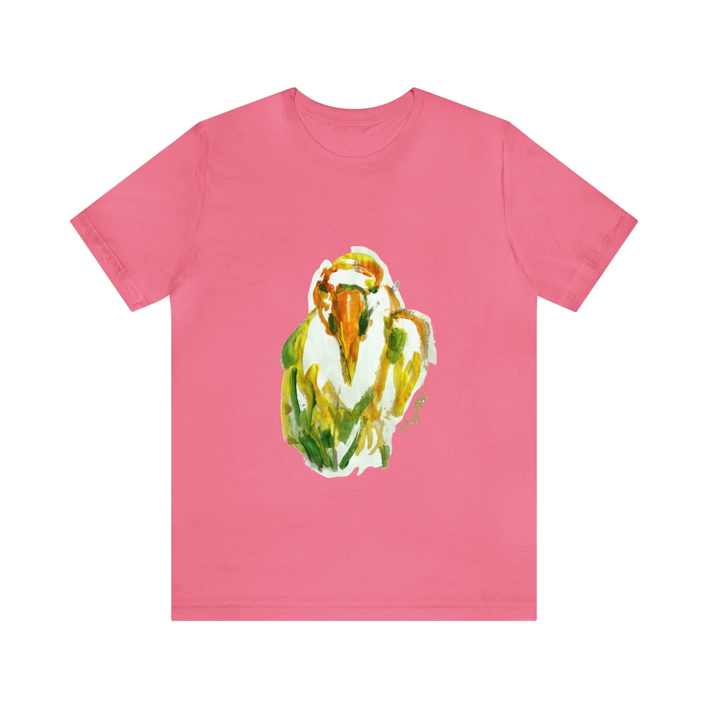 BIRD Watercolor Painting on T Shirt