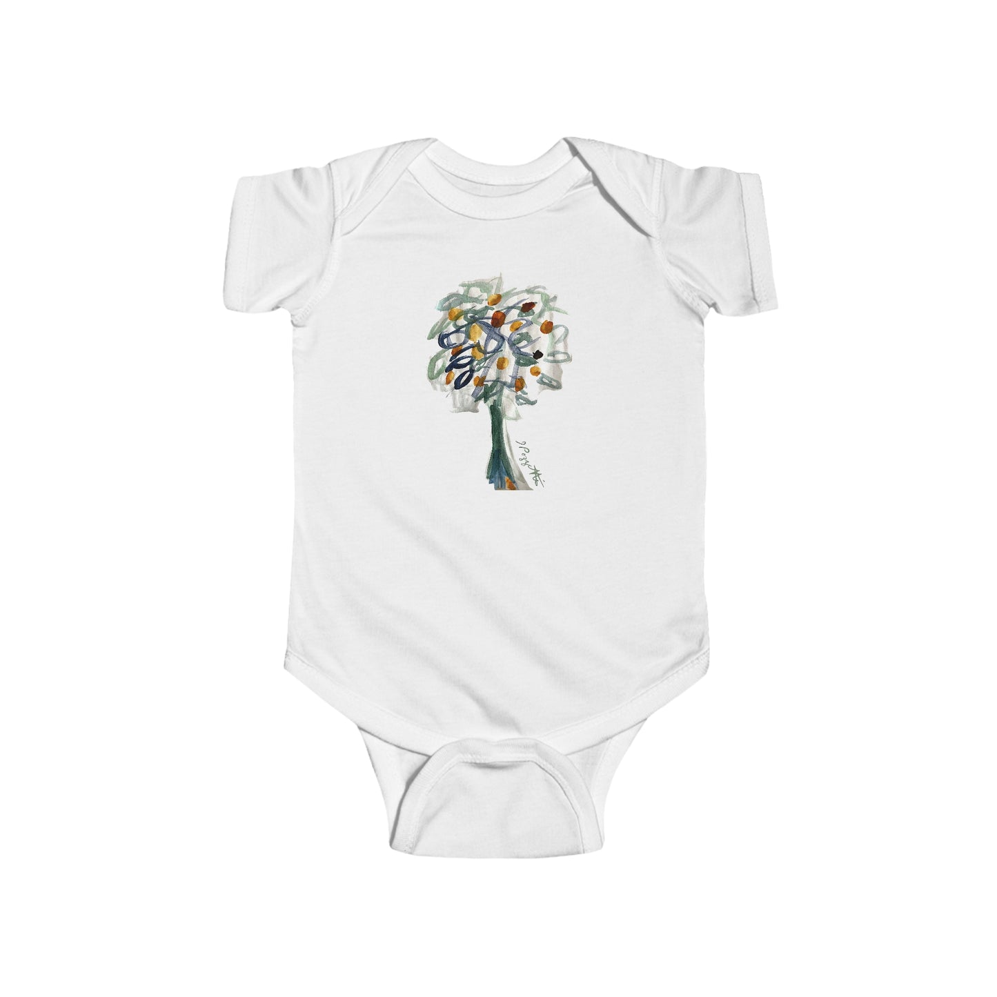 Baby Onesie with Tree Design