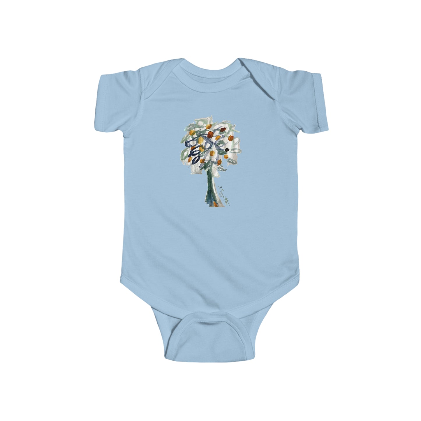 Baby Onesie with Tree Design