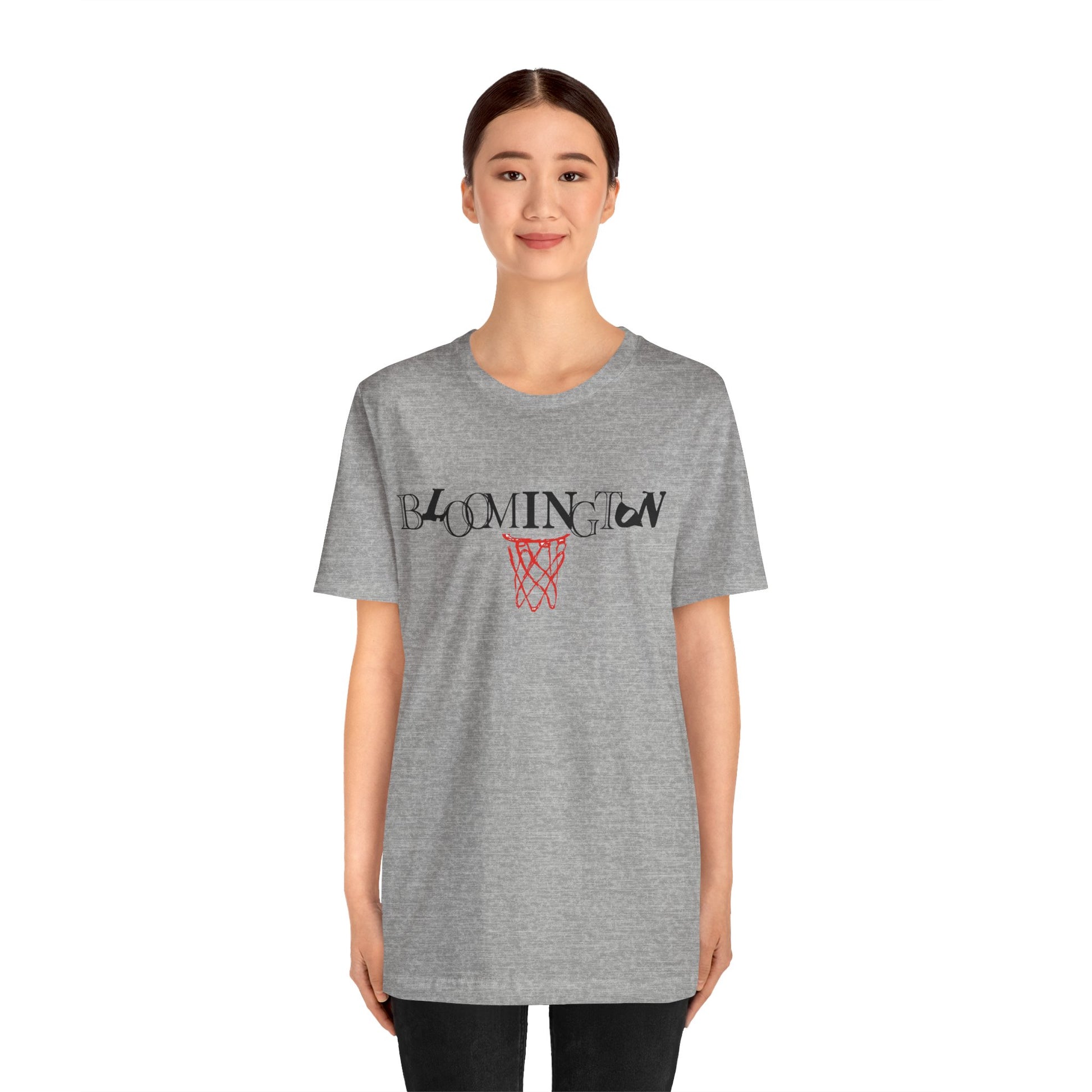 Bloomington Type with Basketball Net Tee