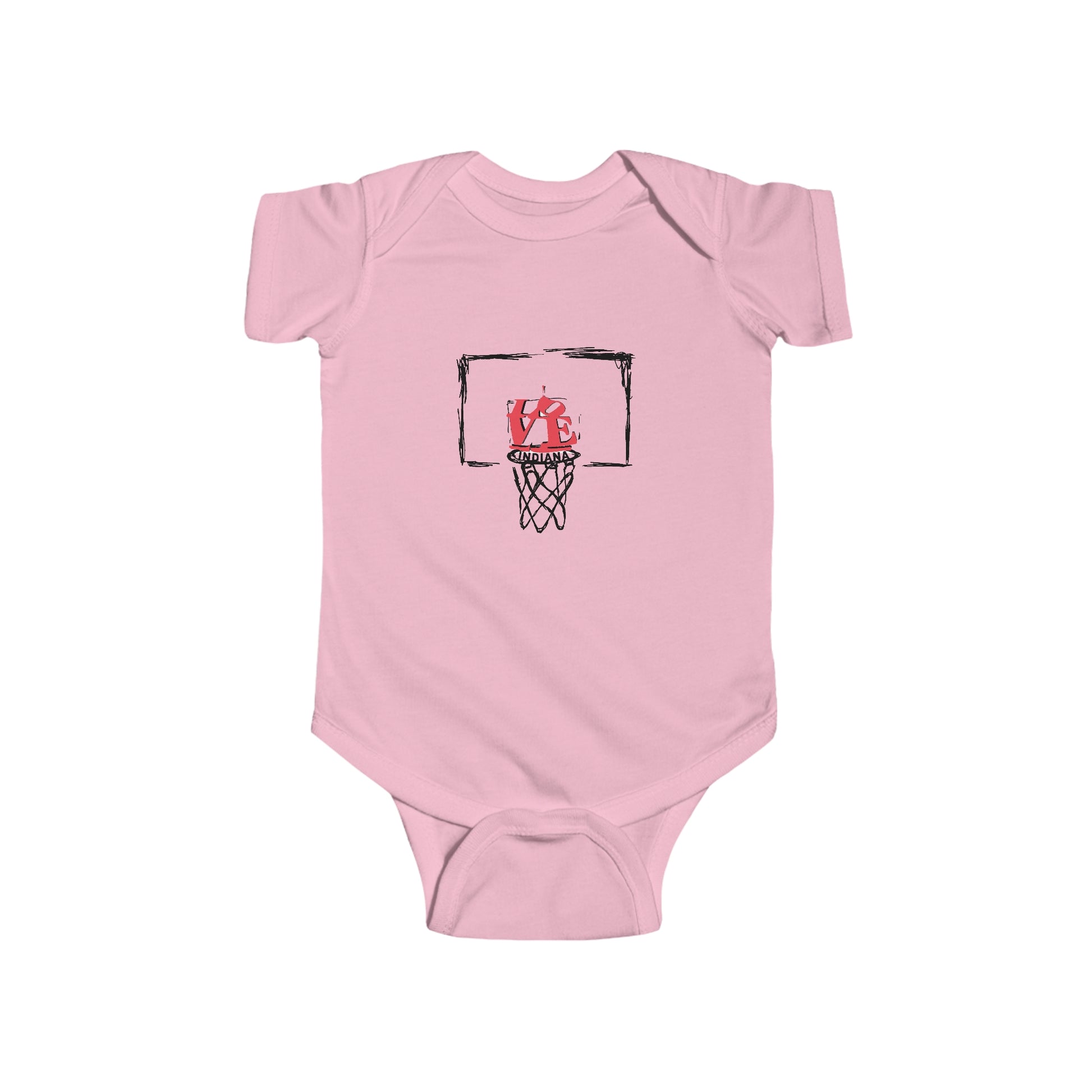 Baby Onesie with Indiana Basketball Design