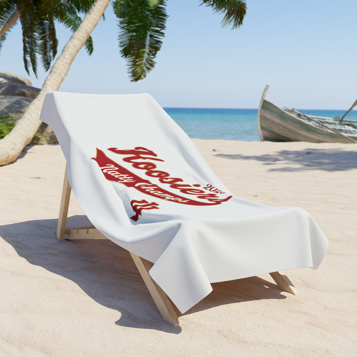 Hoosiers "Natty Champs" Beach Towel
