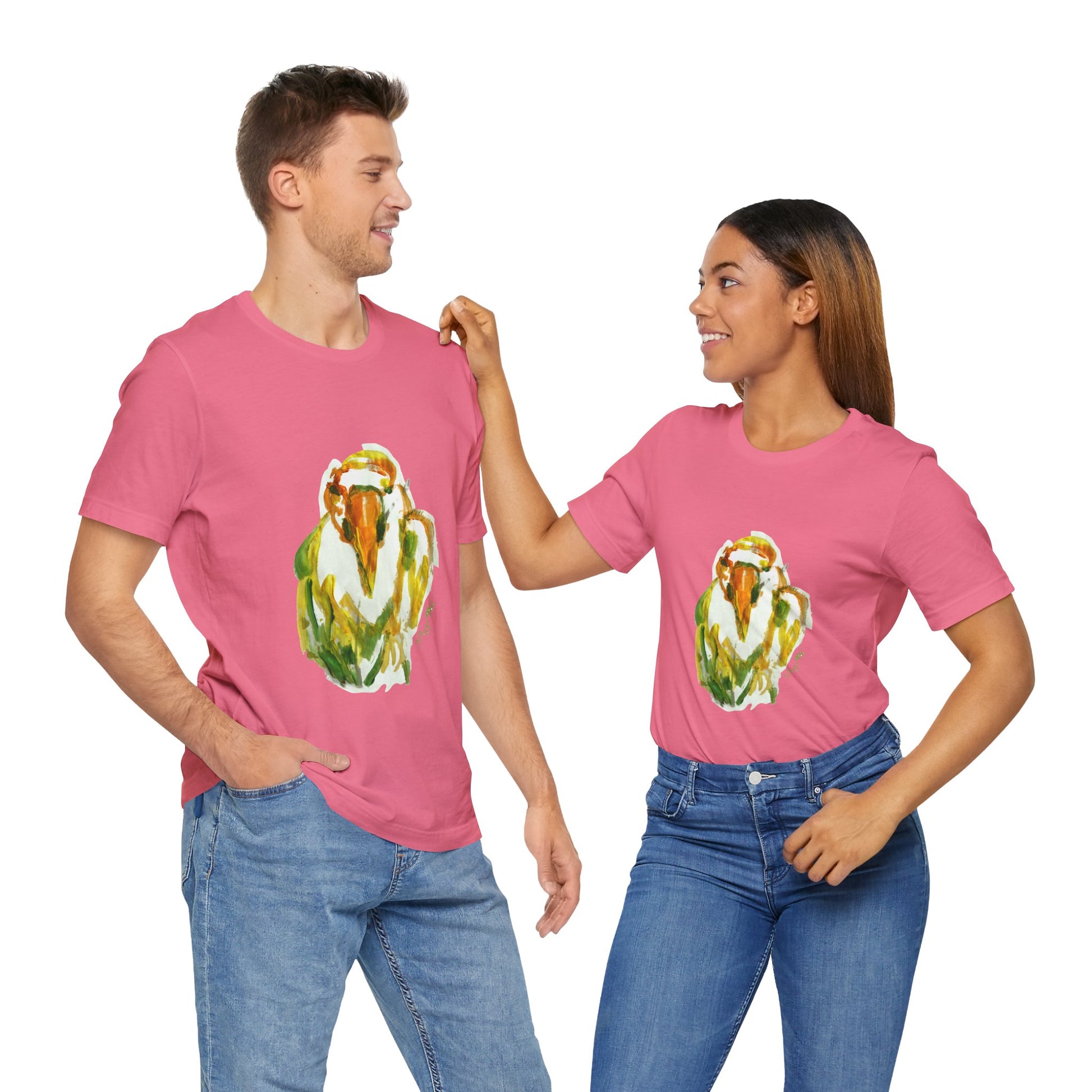 BIRD Watercolor Painting on T Shirt