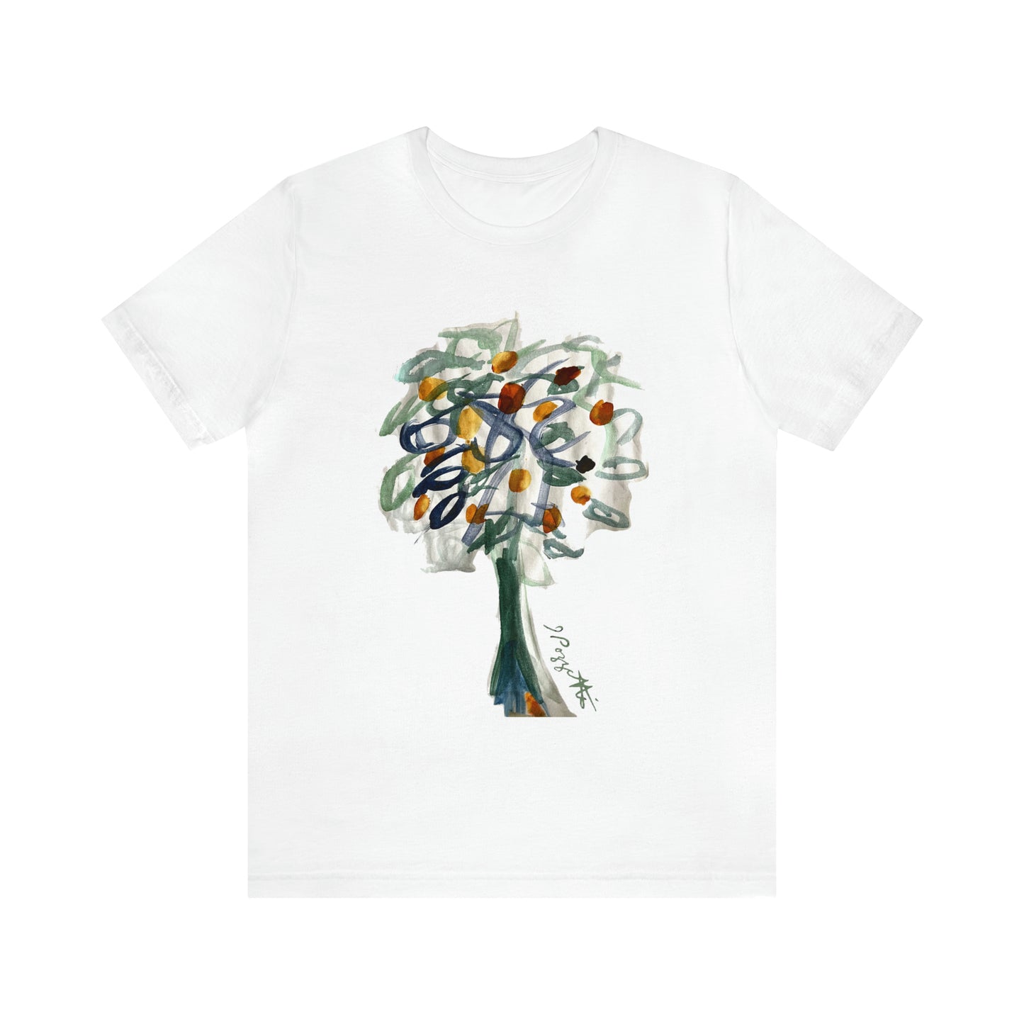 TREE Watercolor Painting on T Shirt