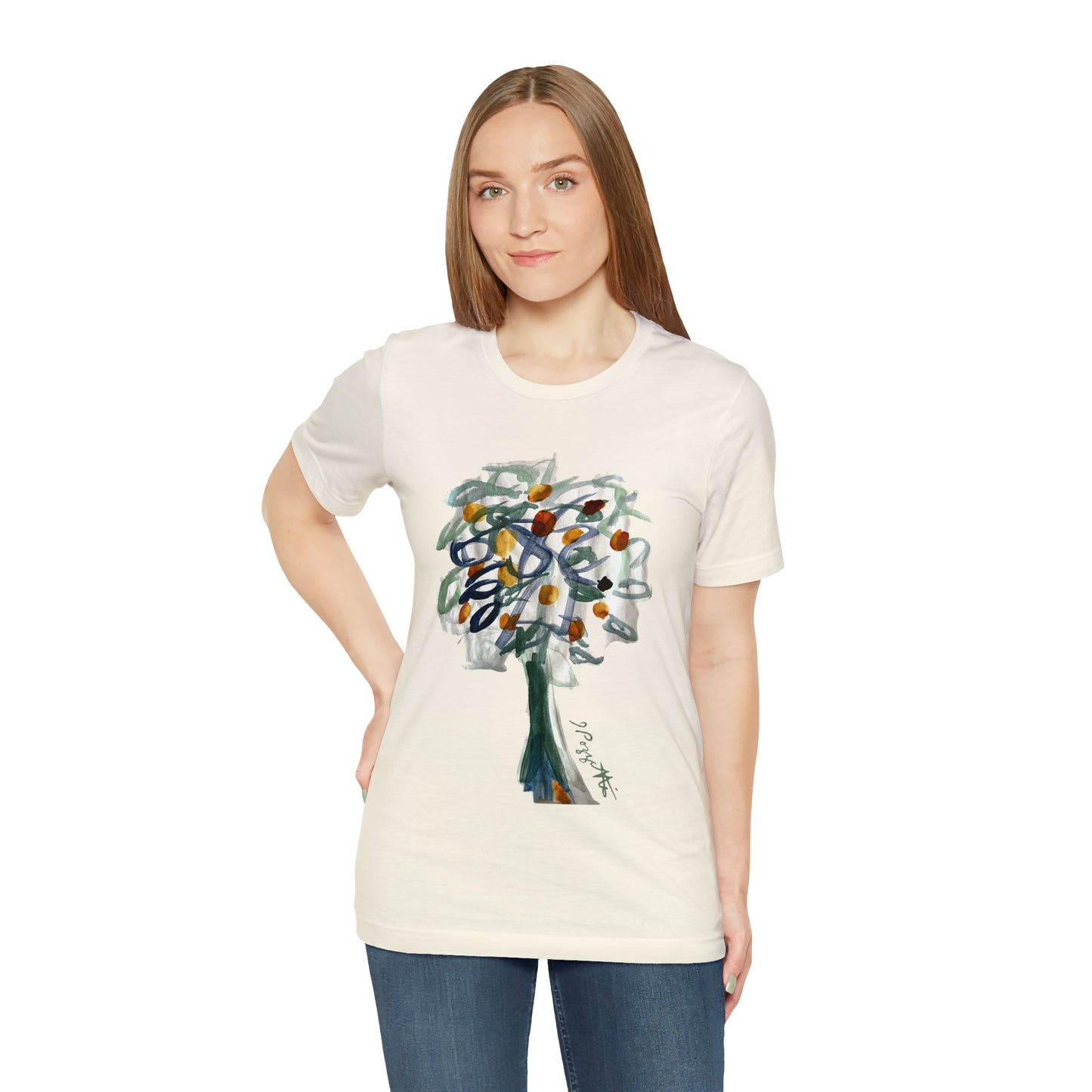 TREE Watercolor Painting on T Shirt