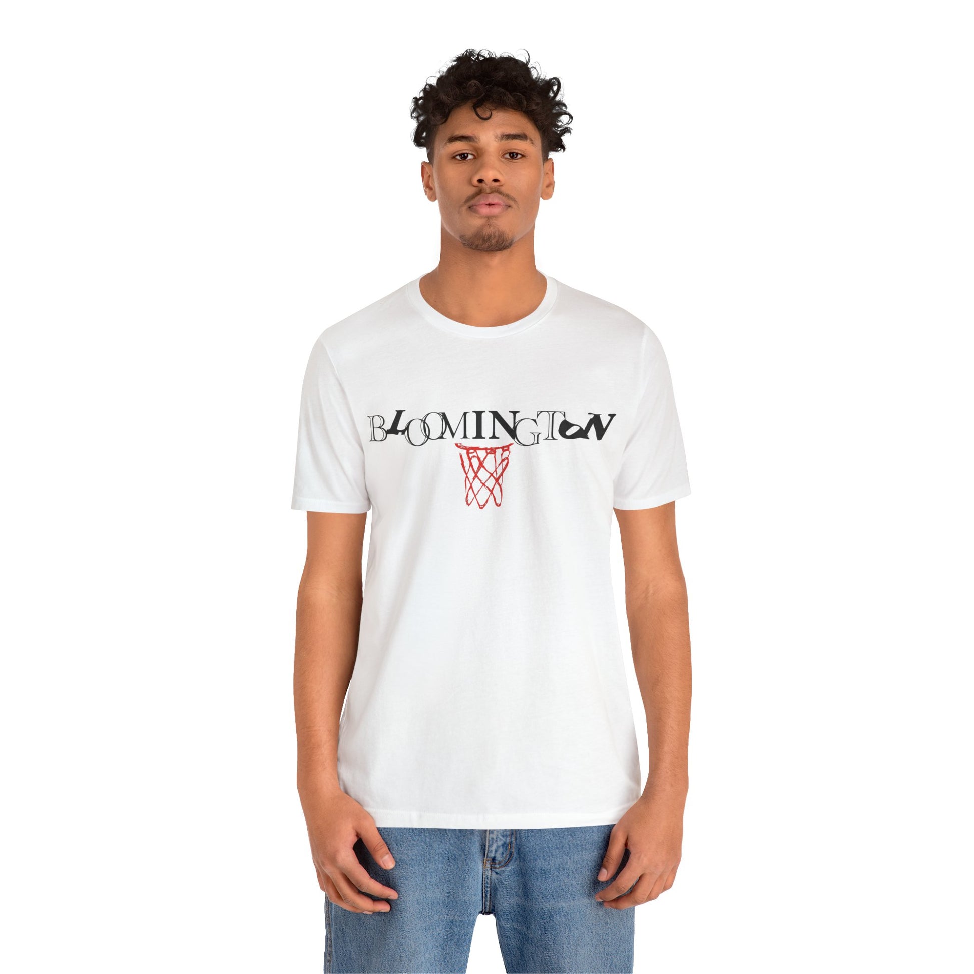 Bloomington Type with Basketball Net Tee