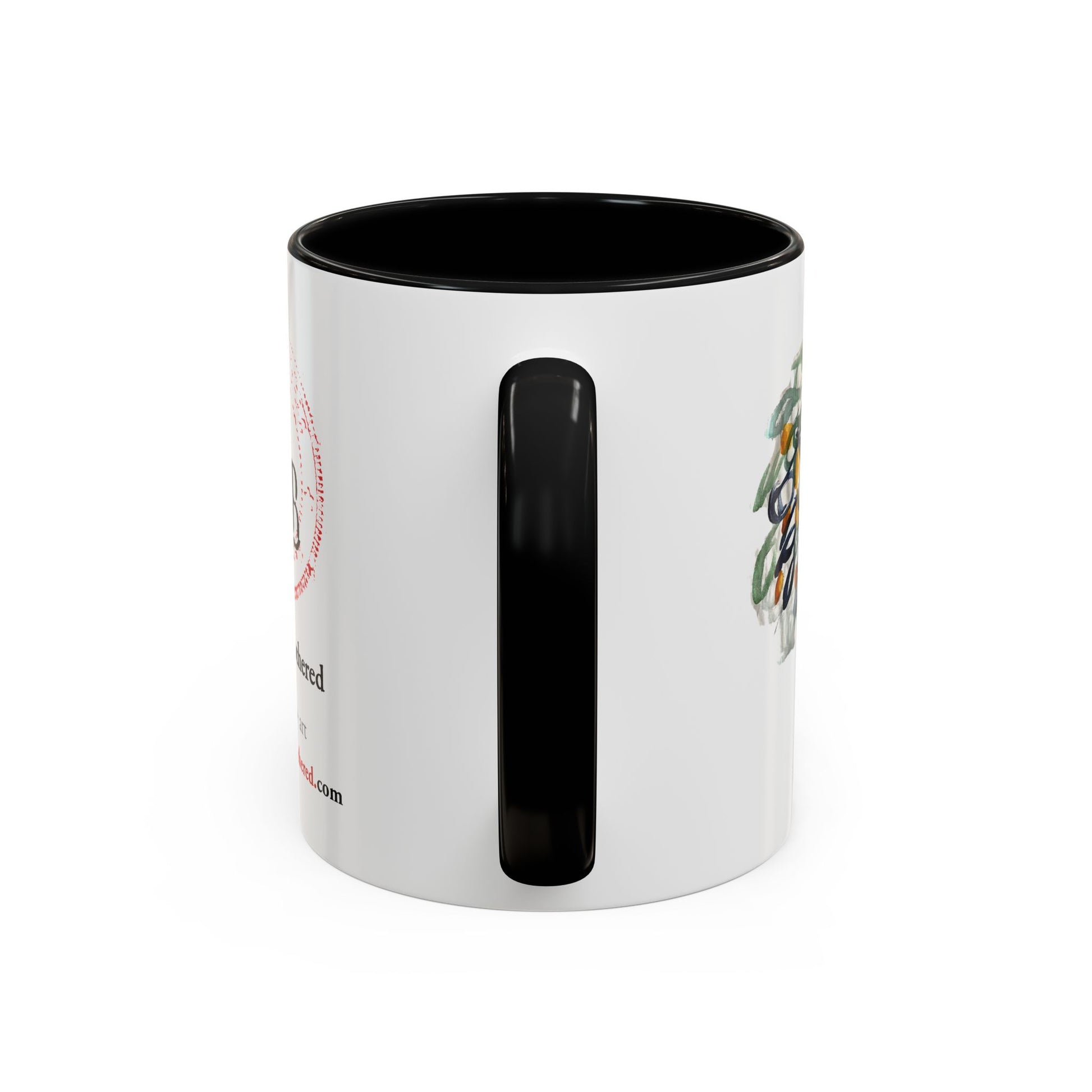 Accent Coffee Mug (11, 15oz) with Watercolor TREE Design