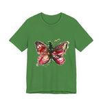 BUTTERFLY Watercolor Painting on T Shirt