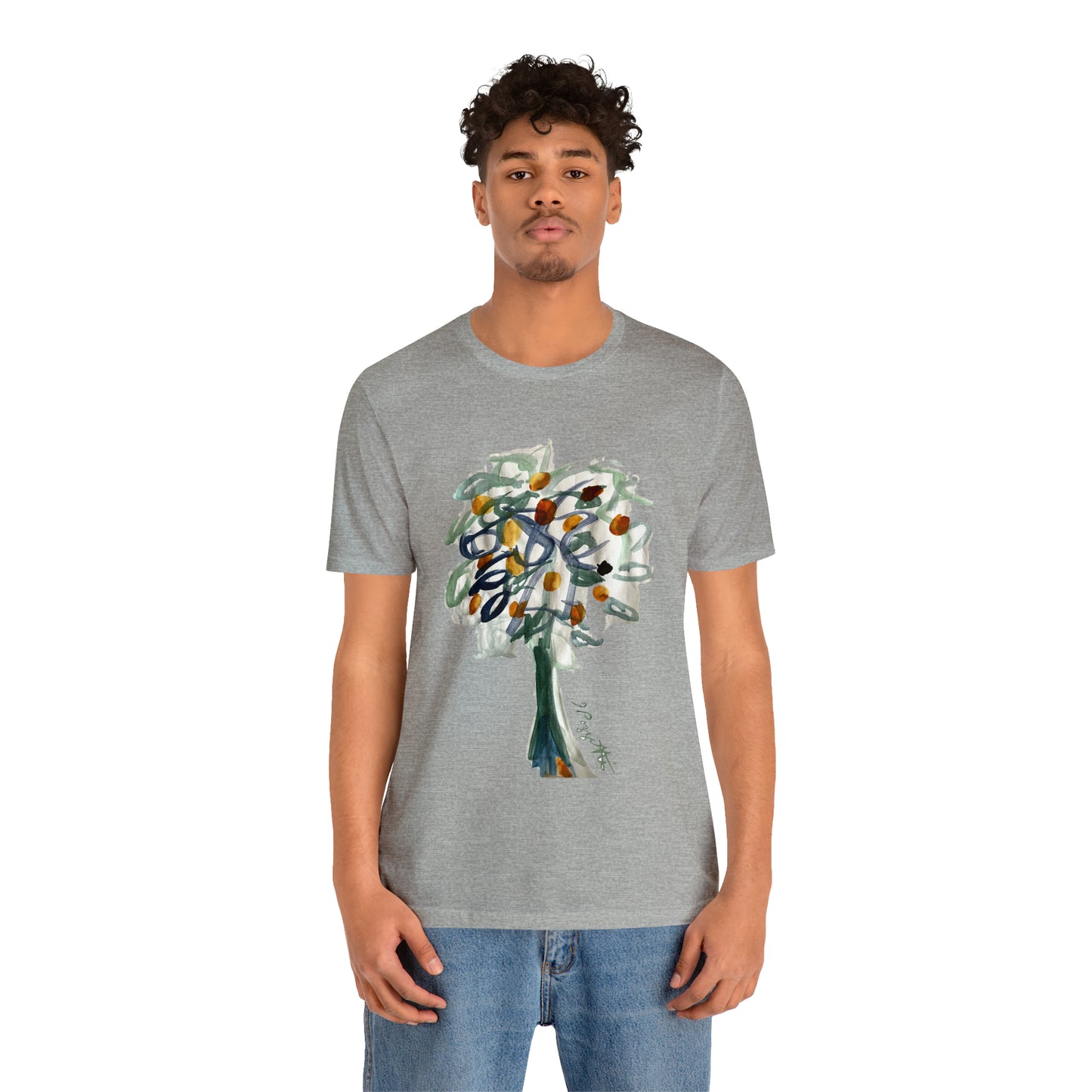 TREE Watercolor Painting on T Shirt