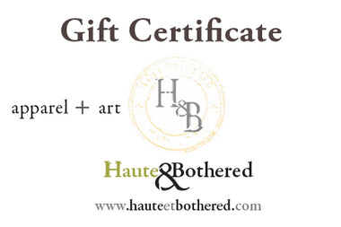 H&B Gift Certificate $25.00